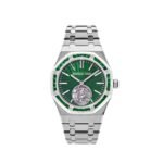 Audemars Piguet Royal Oak 26532IC.EE.1220TI.01 Selfwinding Flying Tourbillon Titanium White Gold Emerald Bezel Limited Edition (2024)