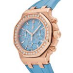 Audemars Piguet Royal Oak Offshore 26231OR.ZZ.A085CA.01 Chronograph Rose Gold Blue Dial Diamond Bezel (2023) - Image 3
