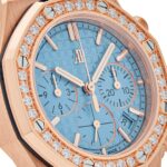 Audemars Piguet Royal Oak Offshore 26231OR.ZZ.A085CA.01 Chronograph Rose Gold Blue Dial Diamond Bezel (2023) - Image 5