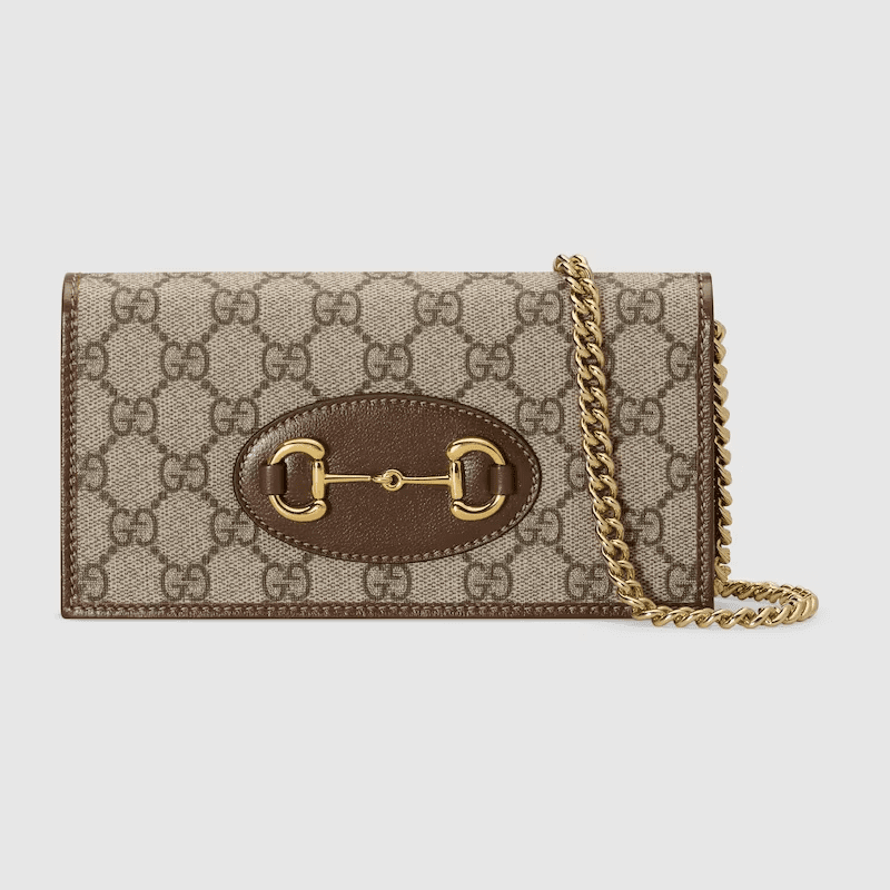 b13a9e477382672e75f08d296812701d Gucci Horsebit 1955 wallet with chain - Image 1