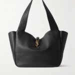 SAINT LAURENT Le 5 À 7 Bea textured-leather tote