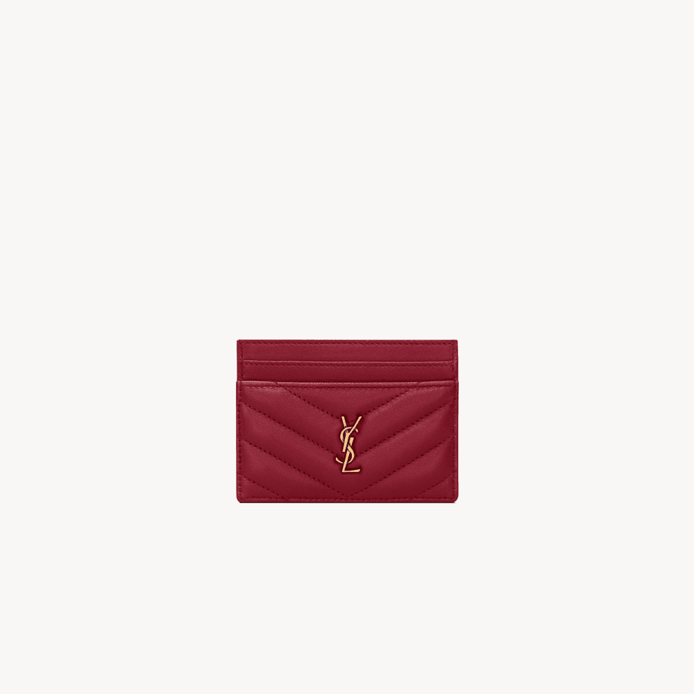 b4b6e07d1de4236b4fffcd31e79e02b2 Saint Laurent CASSANDRE card case in lambskin - Image 1