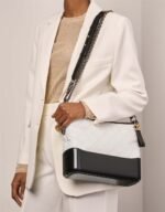 Chanel Gabrielle Large Calf Black / White - Image 2