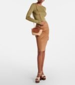 Saint Laurent Manon Mini raffia and leather shoulder bag - Image 6