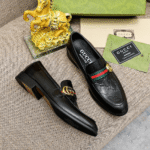Gucci Mens Leather Loafers