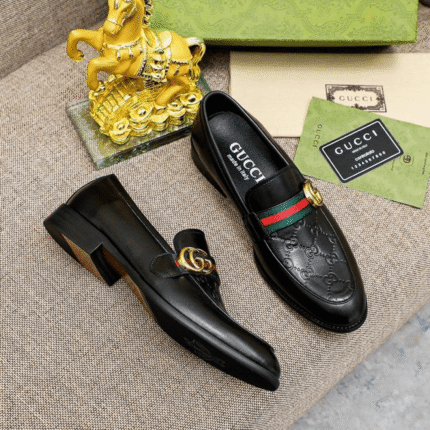 Gucci Mens Leather Loafers