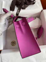 Hermès Kelly Handbag Pink Epsom with Palladium Hardware 25 - Image 6