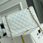 CHANEL Classic Flap Handbag GOLD METAL - Image 8