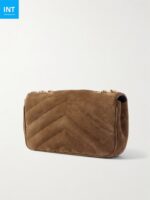 SAINT LAURENT Loulou quilted suede shoulder bag - Image 3