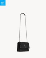 Saint Laurent SUNSET MEDIUM IN CROCODILE-EMBOSSED LEATHER - Image 2