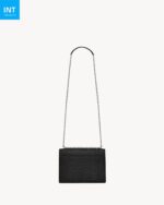 Saint Laurent SUNSET MEDIUM IN CROCODILE-EMBOSSED LEATHER - Image 3