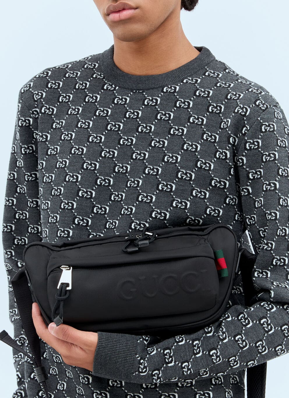 dbbad1a702997b3fce18b6642578fa8f Gucci Embossed Logo Small Crossbody Bag - Image 1