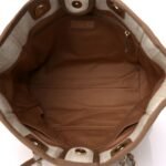 Chanel Mixed Fibers Calfskin Striped Deauville Tote Beige - Image 6