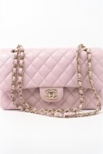 Chanel Medium Classic Double Flap Light Pink Caviar Light Gold Hardware - Image 12