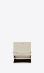 SAINT LAURENT LAMBSKIN CASSANDRE CHAIN WALLET - Image 5