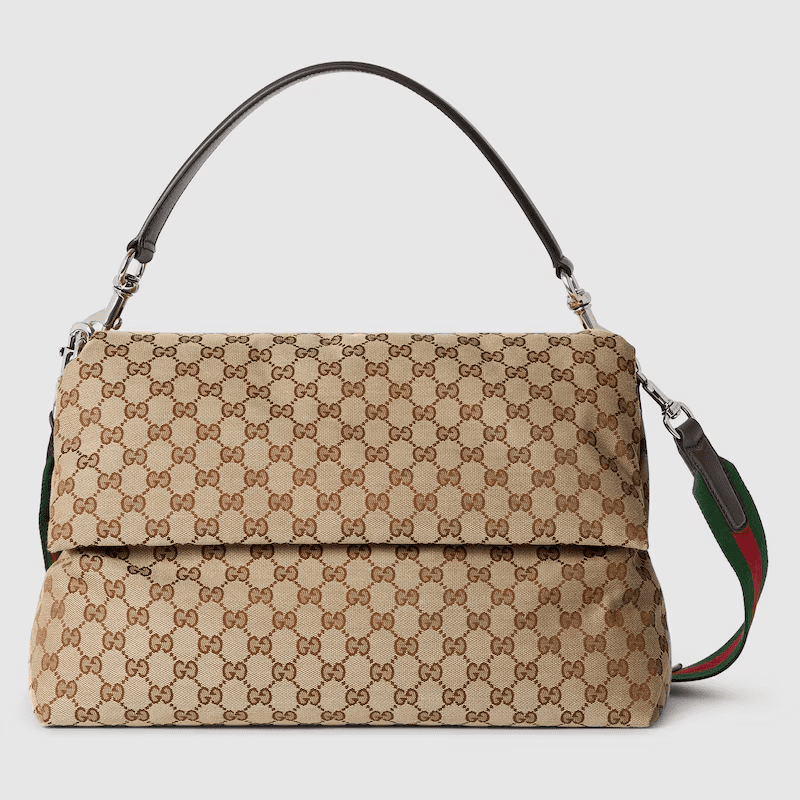 e3ad64a3734541ac35ec51b6e8a49319 GUCCI canvas large crossbody bag - Image 1