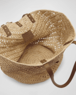 Saint Laurent Panier Medium YSL Tote Bag in Raffia - Image 7