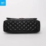 Chanel Black Quilted Caviar Small XXL Travel Flap Bag - Image 9