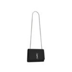 Saint Laurent Large Kate Chain Bag In Black Textured Leather - Image 5