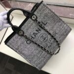 Chanel Deauville Tote Raffia Canvas Bag - Image 10