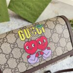 GUCCI Cherry Print Mini Bag In Beige - Image 4
