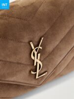 SAINT LAURENT Loulou quilted suede shoulder bag - Image 4
