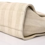 Chanel Mixed Fibers Calfskin Striped Deauville Tote Beige - Image 3