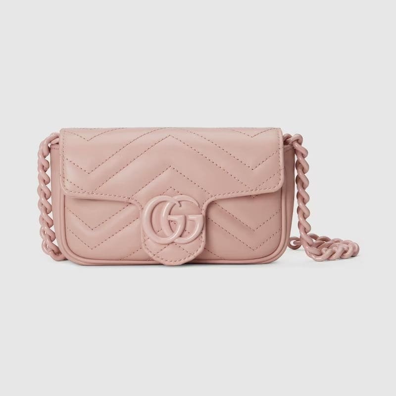 frWszu7E-Gucci-GG-Marmont-belt-bag-light-pink-leather-Detail-2 GUCCI MARMONT BELT BAG - Image 1