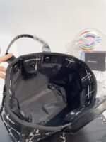 Chanel Rainbow Black Tweed Deauville Tote Black - Image 5