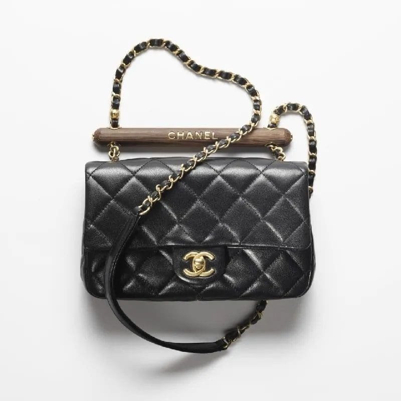 h3BqIqh5-Small-Flap-Bag-with-Top-Handle-Black-_yyt CHANEL SMALL FLAP BAG WITH TOP HANDLE - Image 1