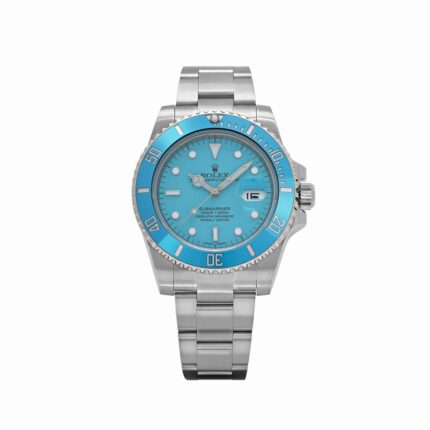 Rolex Submariner Date 116610LN Stainless Steel With Aftermarket Custom Made Blue Dial