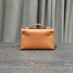 Hermès Gold Kelly Pochette Clutch Swift Gold Hardware - Image 7