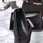 Saint Laurent Medium Kate Tassel Chain Bag In Black Crocodile Em - Image 14