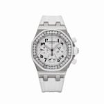 Audemars Piguet Royal Oak Offshore 26048SK.ZZ.D010CA.01 Stainless Steel White Dial Diamond Bezel