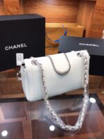 CHANEL Lambskin Mini Madison Flap White - Image 5