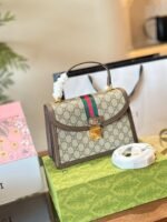 GUCCI OPHIDIA TOP HANDLE SMALL BAG - Image 3