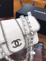 CHANEL Lambskin Mini Madison Flap White - Image 6