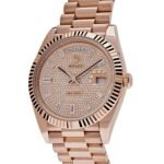 Rolex Day-Date 40 228235 Rose Gold Baguette Diamond Paved Dial - Image 3