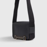 Hermès Geta Bag Chevre Black Gold Hardware - Image 3