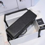 CHANEL LARGE CLASSIC HANDBAG Grained Calfskin & Silver Metal - Image 11