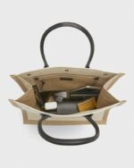 Saint Laurent Rive Gauche Small Tote in Canvas - Image 7
