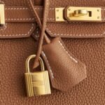 Hermès Birkin 25 Togo Gold Retourne Gold Hardware - Image 7