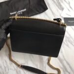 Saint Laurent  Calfskin Bi-Color Medium Monogram Sunset Black Pearl White - Image 10