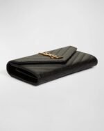 YSL Monogram Large Flap Wallet in Grained Leather - Image 4
