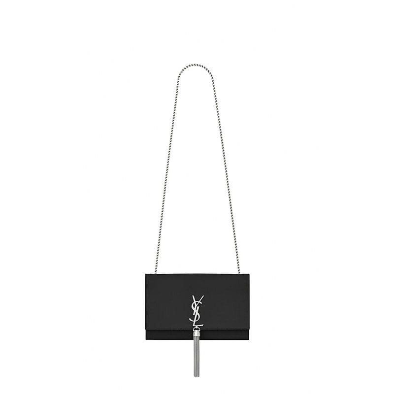 mDDWbdsX-873C1000-A673-679D-0257-446902093EB3 Saint Laurent Medium Kate Tassel Chain Bag In Black Leather - Image 1