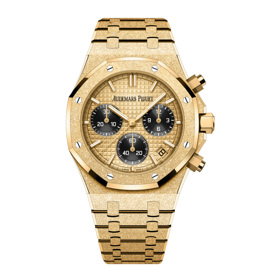 mzvN5bIF-audemars-piguet-royal-oak-selfwinding-chronograph-frosted-yellow-gold-26240ba-gg-1324ba-01-audemars-piguet-40260145053940 Audemars Piguet Royal Oak Selfwinding Chronograph Frosted Yellow Gold 26240BA.GG.1324BA.01 - Image 1