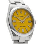 Rolex Oyster Perpetual 41 124300 Stainless Steel Yellow Dial - Image 4