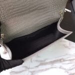 Saint Laurent Grey Crocodile Embossed Kate Medium - Image 9