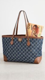Gucci Blue Denim Ophidia Medium Tote - Image 2