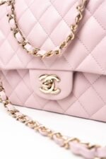 Chanel Medium Classic Double Flap Light Pink Caviar Light Gold Hardware - Image 11